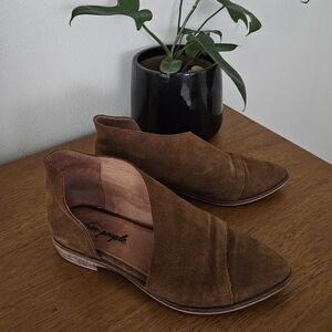 free people royale cutout boho ankle cottage urban indie bootie boot flat